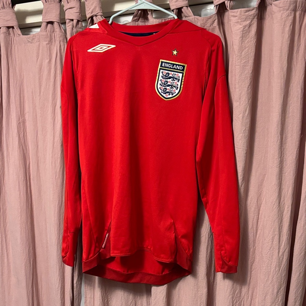 Vintage Umbro Red England Soccer Jersey
